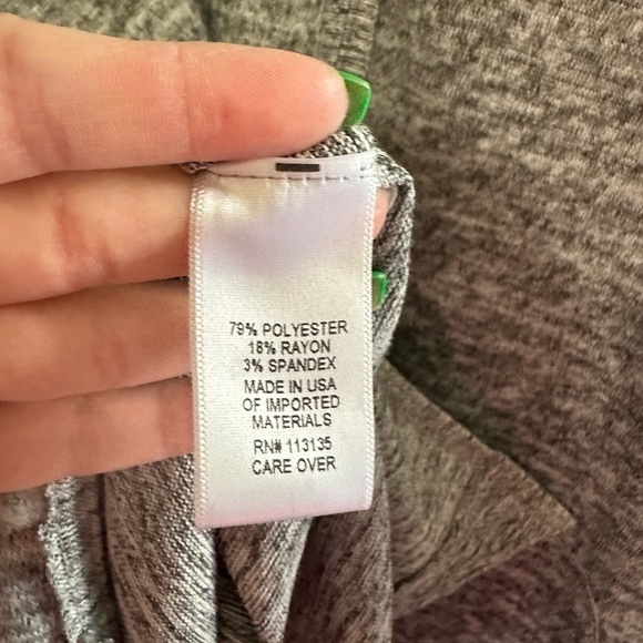 Altar’d State Medium Gray Cowl Neck Oversized Poncho Style Blouse - Picture 5 of 5